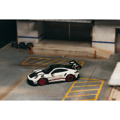 *PRE-ORDER* Porsche GT3RS (992.1) MR (White Red) Exclusive Color, 1:64 Scale