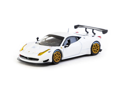Premium scale diecast model car  – Ferrari 458 Italia GT3 - Road64, 1:64 Scale (White) Collectible