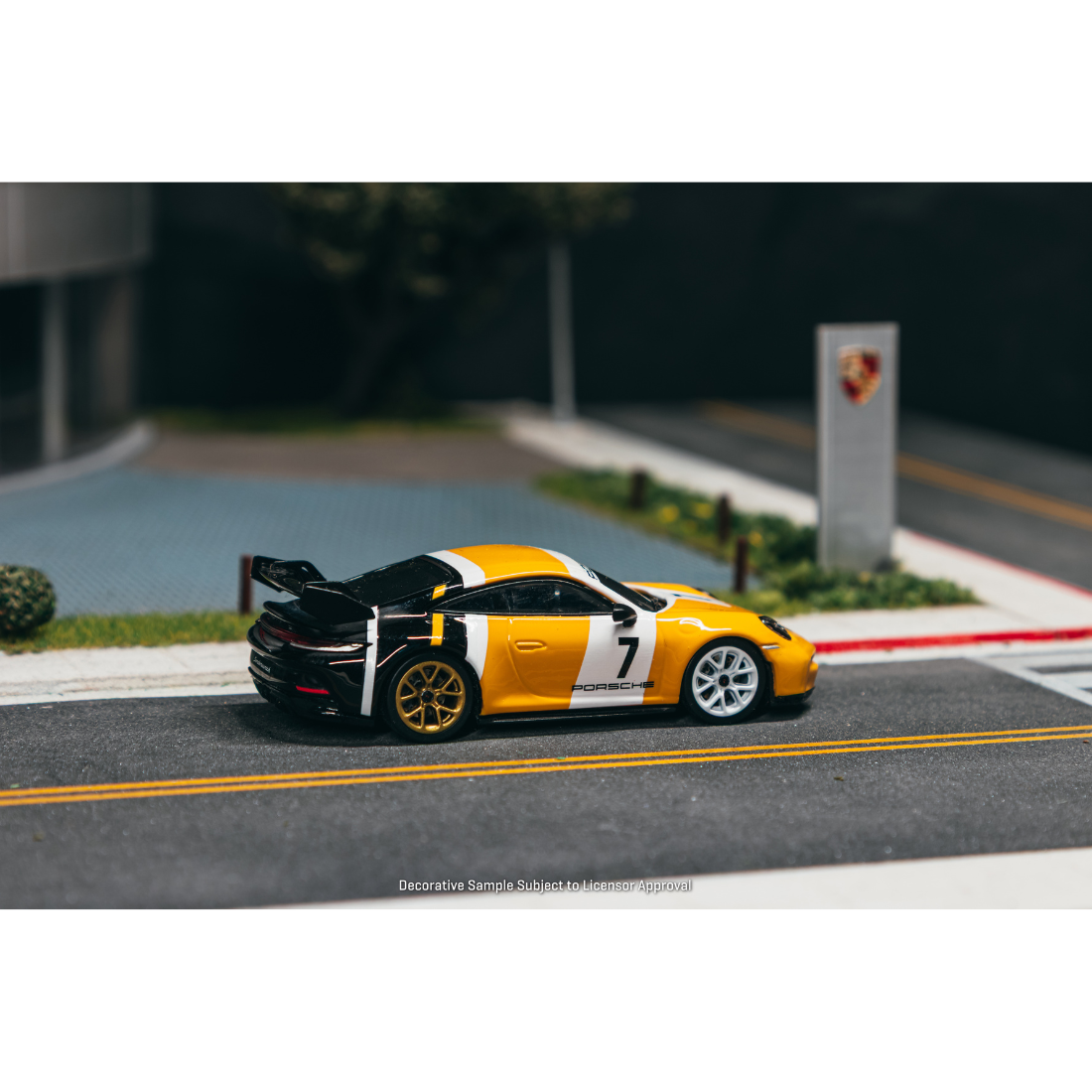 *PRE-ORDER* Porsche 911 GT3 (992), 1:64 Scale (Yellow/Black)
