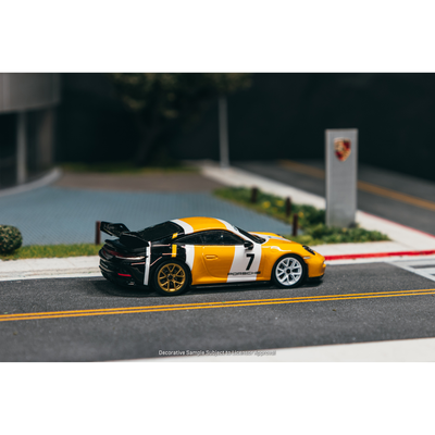 *PRE-ORDER* Porsche 911 GT3 (992), 1:64 Scale (Yellow/Black)
