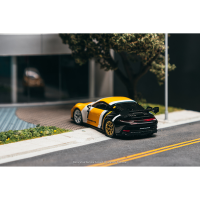 *PRE-ORDER* Porsche 911 GT3 (992), 1:64 Scale (Yellow/Black)