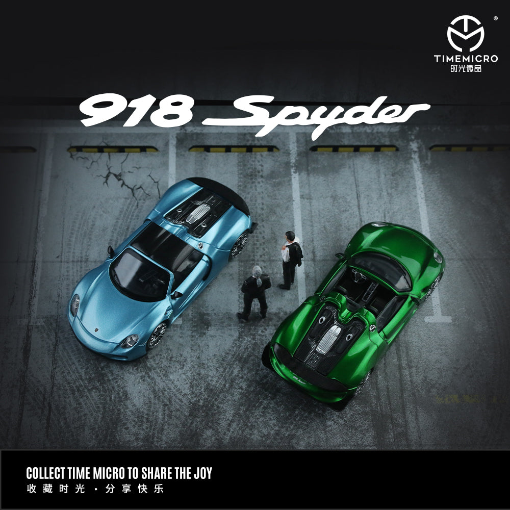 *PRE-ORDER* Porsche 918 - Metallic Green - Figure Edition, 1:64 Scale