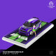 Mini Cooper - Purple EVA First Machine Figure Edition, 1:64 Scale