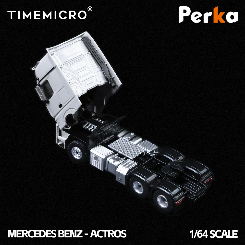 *PRE-ORDER* Mercedes-Benz Mercedes-Benz Trailer Transporter, 1:64 Scale (White)
