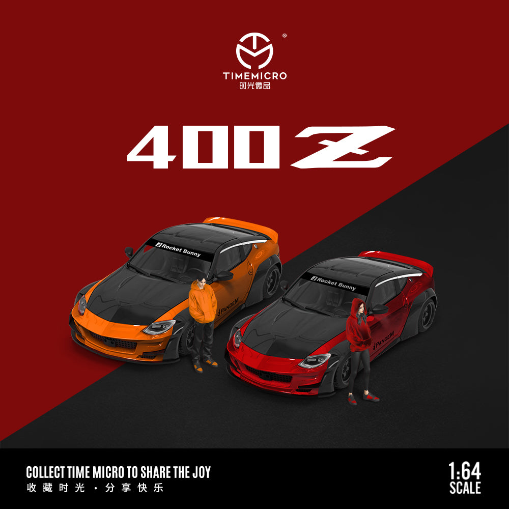*PRE-ORDER* Nissan 400Z - Metallic Red Black - Figure Edition, 1:64 Scale
