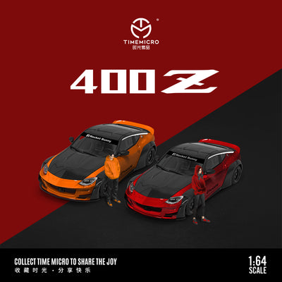 *PRE-ORDER* Nissan 400Z - Metallic Red Black - Figure Edition, 1:64 Scale