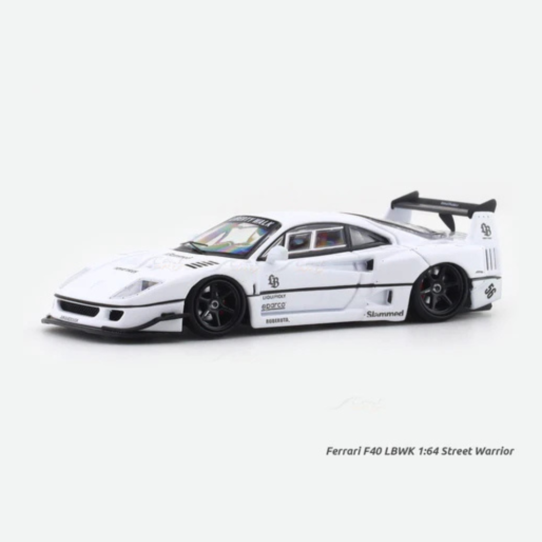 LBWK Street Warrior F40 (Limited Edition 073 of 499), 1:64 Scale (White)