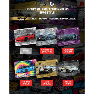 *PRE-ORDER* Tarmac Works COLLECTIBLE TRADING CARDS Liberty Walk Collection Vol.03 Euro Style-Hobby Box, 1:64 Scale