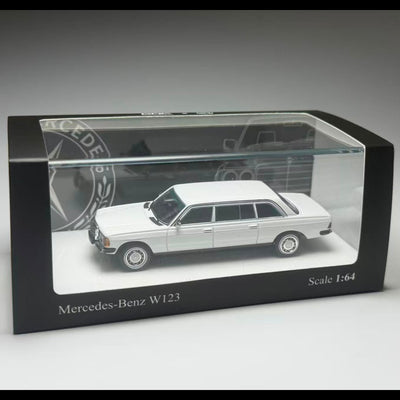 Mercedes Benz W123, 1:64 Scale (White)
