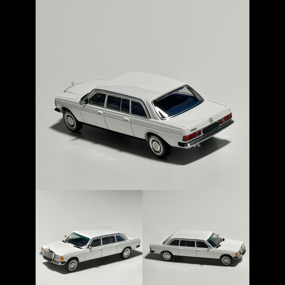 Mercedes Benz W123, 1:64 Scale (White)
