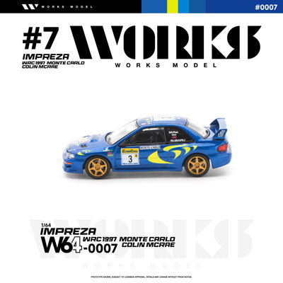 *PRE-ORDER* Subaru Impreza WRC 1997 Monte Carlo Colin Mcrae,  1:64 Scale