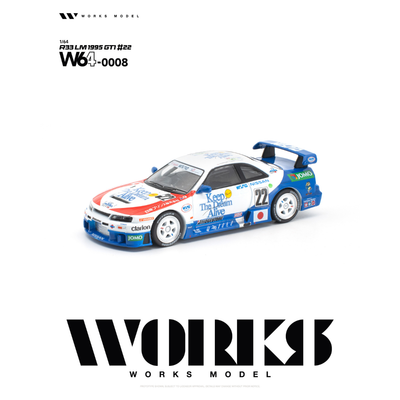 *PRE-ORDER* Nissan R33 LM 1995 GT1 #22, 1:64 Scale