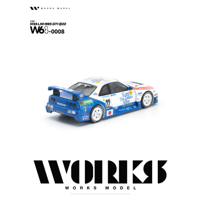 *PRE-ORDER* Nissan R33 LM 1995 GT1 #22, 1:64 Scale
