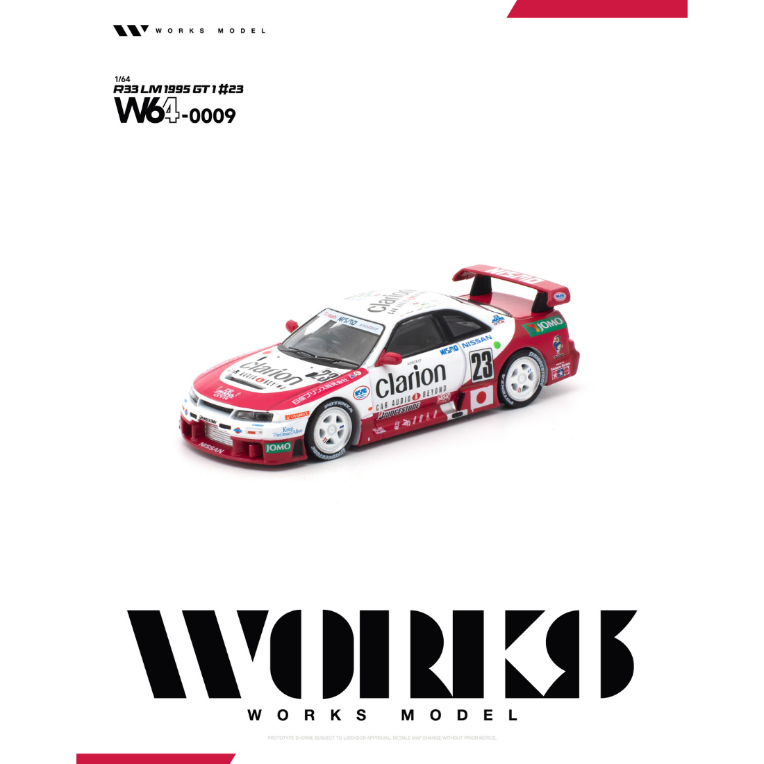 *PRE-ORDER* R33 LM 1995 GT1 #23, 1:64 Scale