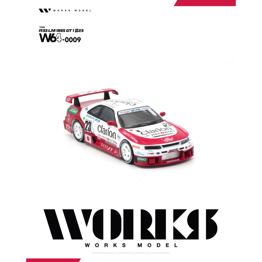 *PRE-ORDER* R33 LM 1995 GT1 #23, 1:64 Scale