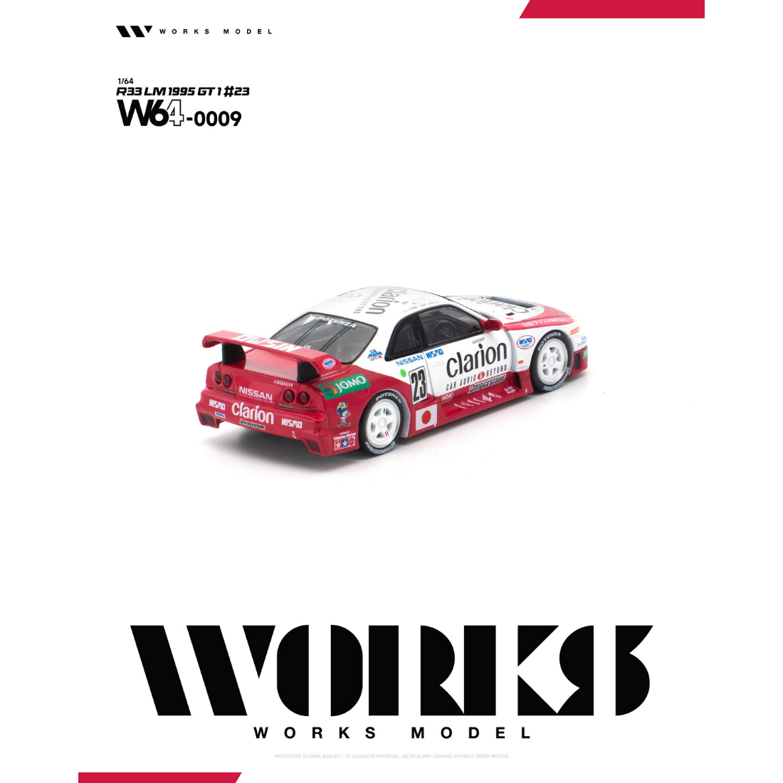 *PRE-ORDER* R33 LM 1995 GT1 #23, 1:64 Scale