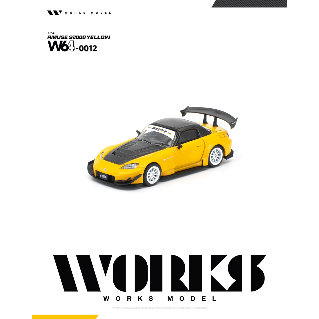 *PRE-ORDER* Amuse S2000, 1:64 Scale (Yellow)