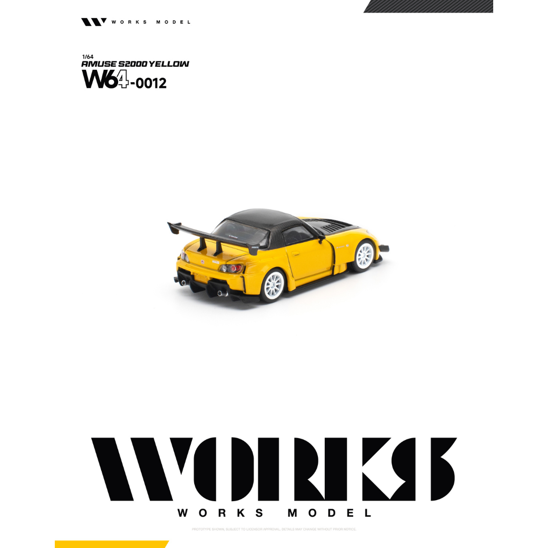 *PRE-ORDER* Amuse S2000, 1:64 Scale (Yellow)