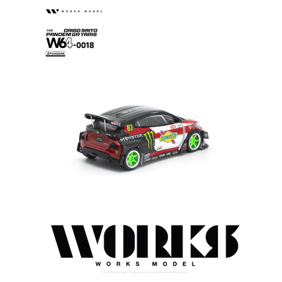*PRE-ORDER* Toyota Pandem  GR YARIS DAIGO SAITO, 1:64 Scale