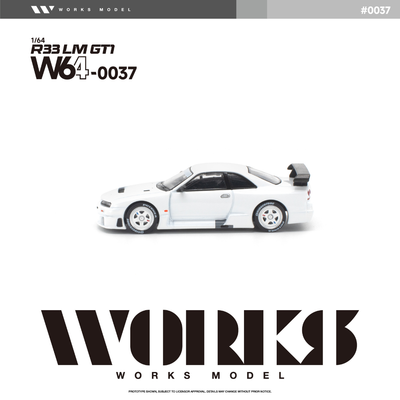 *PRE-ORDER* Nissan R33 LM 1995 GT1, 1:64 Scale (White)
