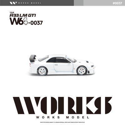 *PRE-ORDER* Nissan R33 LM 1995 GT1, 1:64 Scale (White)