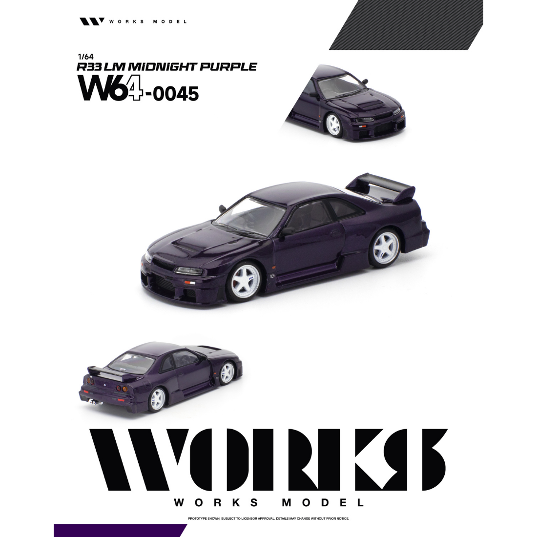 *PRE-ORDER* R33 LM MIDNIGHT, 1:64 Scale (Purple)