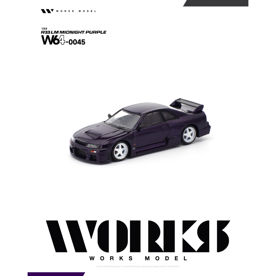 *PRE-ORDER* R33 LM MIDNIGHT, 1:64 Scale (Purple)