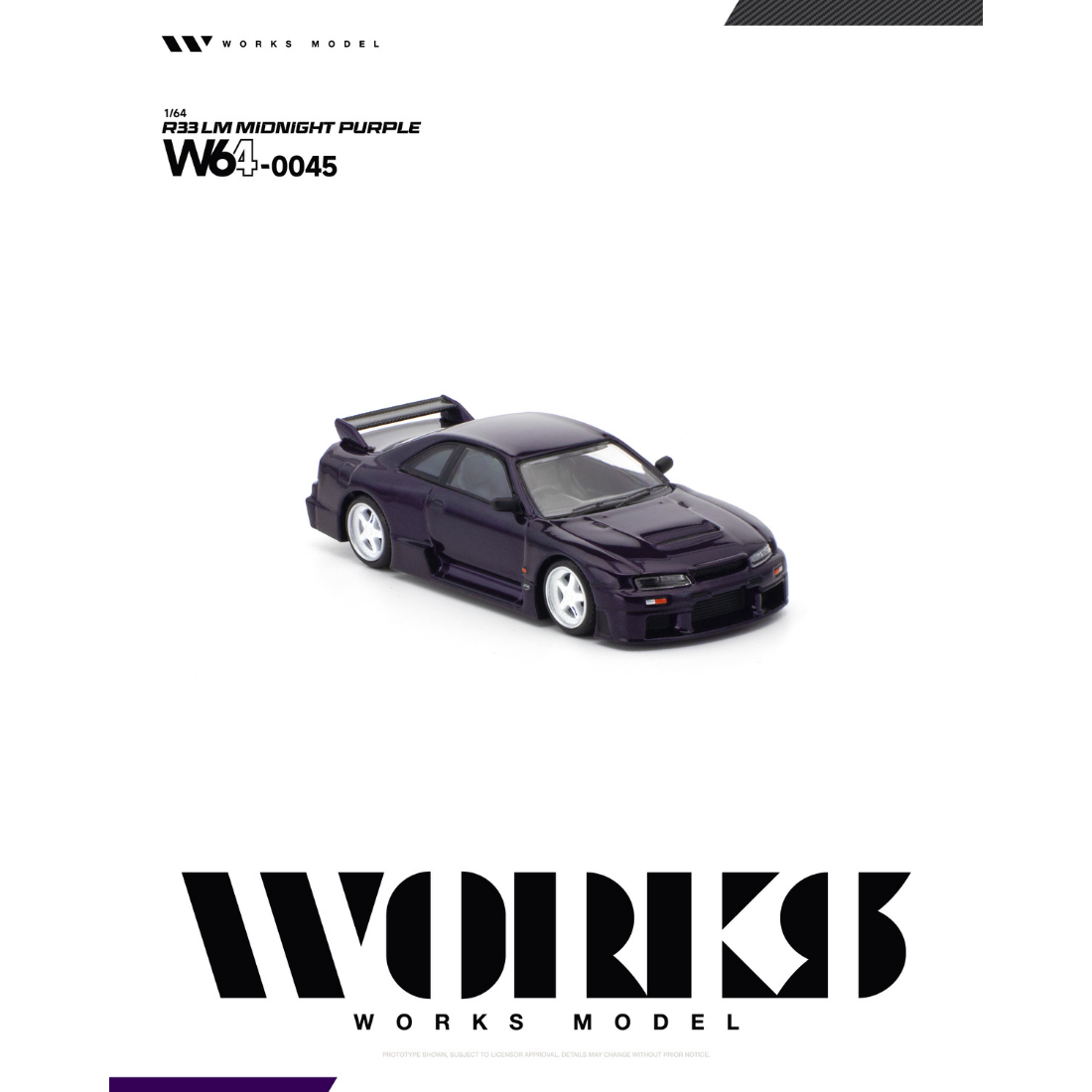 *PRE-ORDER* R33 LM MIDNIGHT, 1:64 Scale (Purple)
