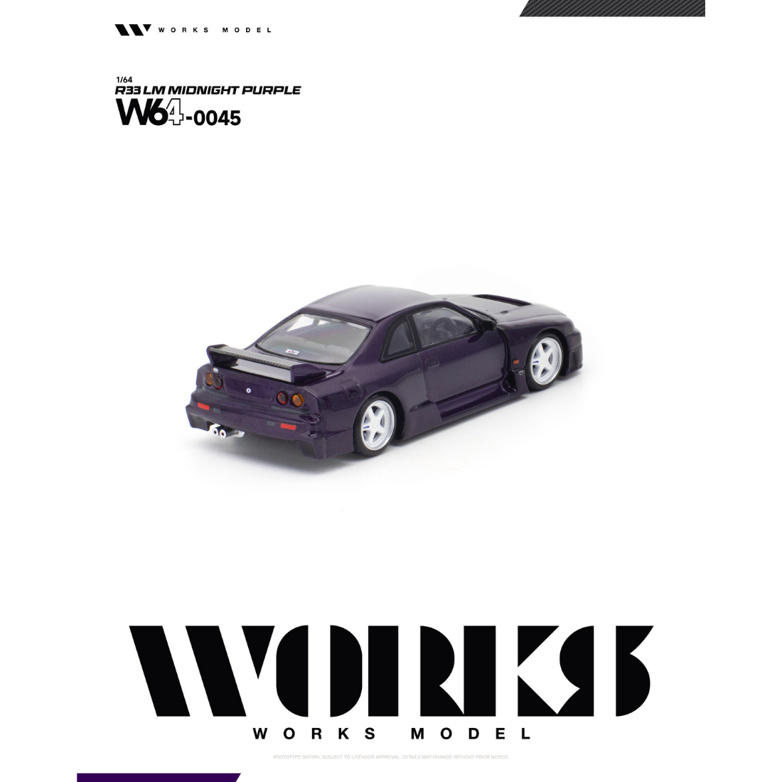*PRE-ORDER* R33 LM MIDNIGHT, 1:64 Scale (Purple)