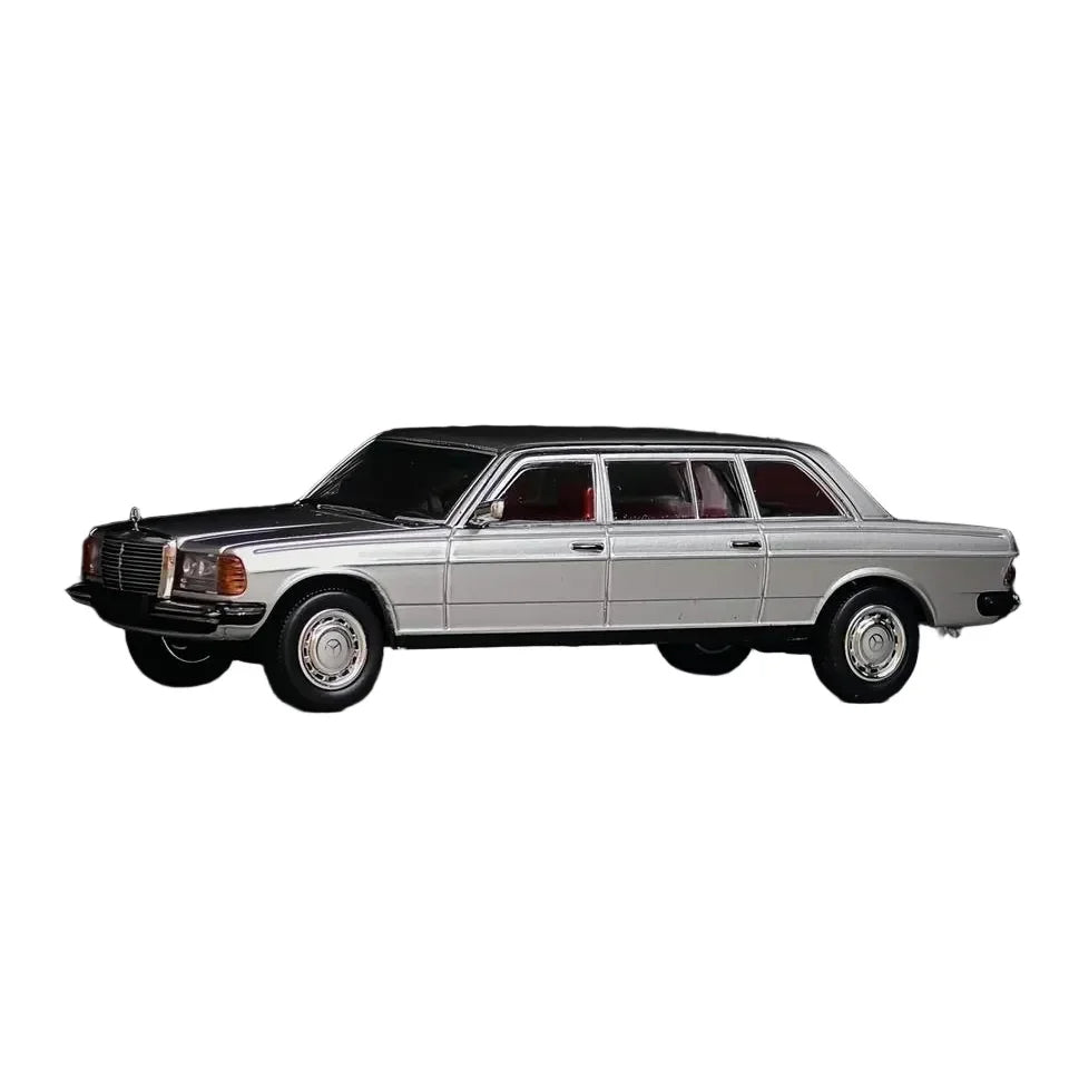 Premium scale diecast model car  – Mercedes-Benz 1976 W123 Limited to 828, 1:64 Scale (Silver) Collectible