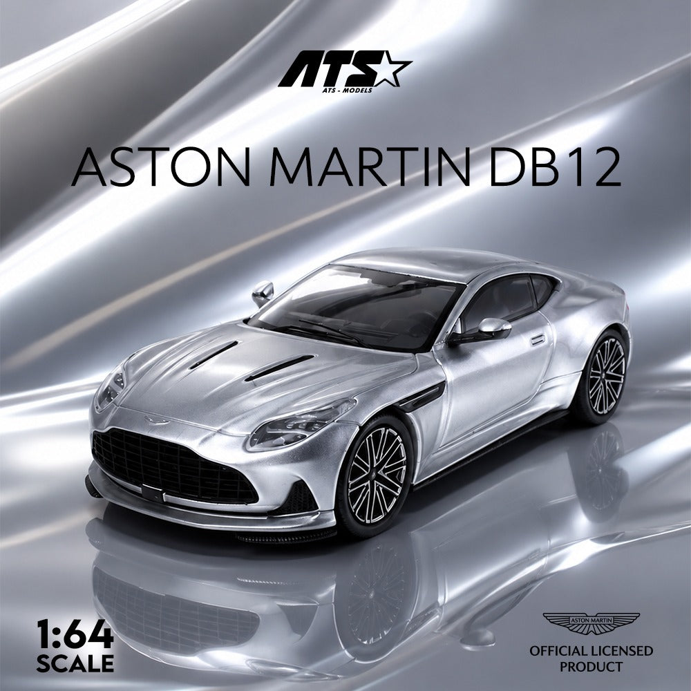 *PRE-ORDER* Aston Martin DB12, 1:64 Scale (Lightining Silver)
