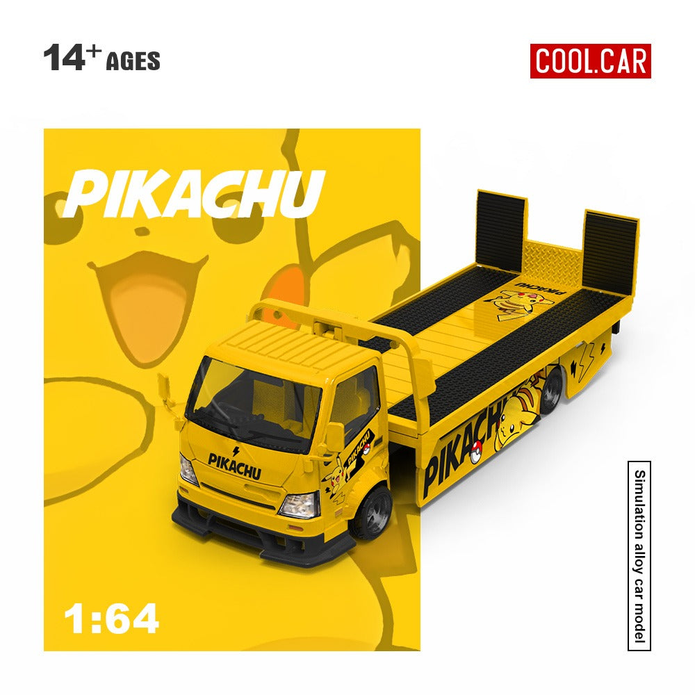 *PRE-ORDER* Cool Car H300 Flatbed Transport Trailer (Pikachu Painted), 1:64 Scale
