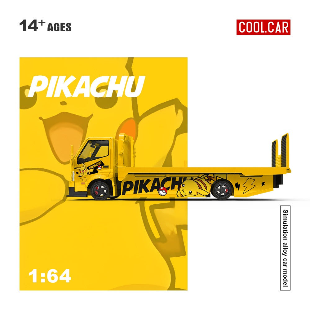 *PRE-ORDER* Cool Car H300 Flatbed Transport Trailer (Pikachu Painted), 1:64 Scale