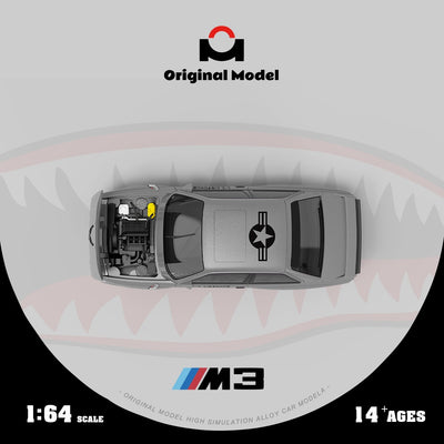 *PRE-ORDER* BMW E30 M3 Shark Mouth Finish, 1:64 Scale