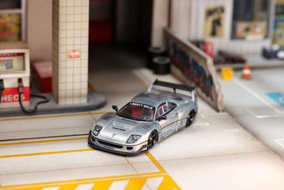 *PRE-ORDER* Ghost Player × Street Weapon 1:64 Scale Liberty Walk Widebody F40, Raw Color
