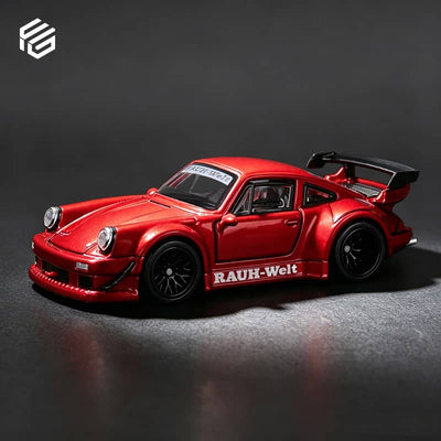 *PRE-ORDER* RWB 930 GT Wing Version, Transparent, 1:64 Scale (Red)