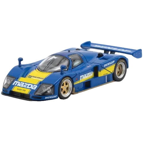 *PRE-ORDER* Mazda 787B (1991) Racing Blue Yellow Livery (Chance of Chase Car), 1:64 Scale