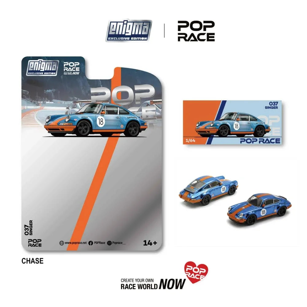 PRE-ORDER* Singer 911 (964) Coupe Orange Blue Livery (Chance of
