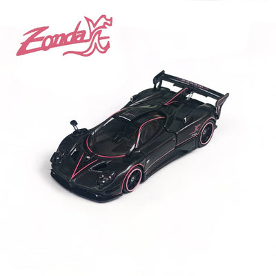 *PRE-ORDER* Pagani Zonda Full Carbon with Pink Line (Open Hood, Engine Visible), 1:64 Scale (Copy)