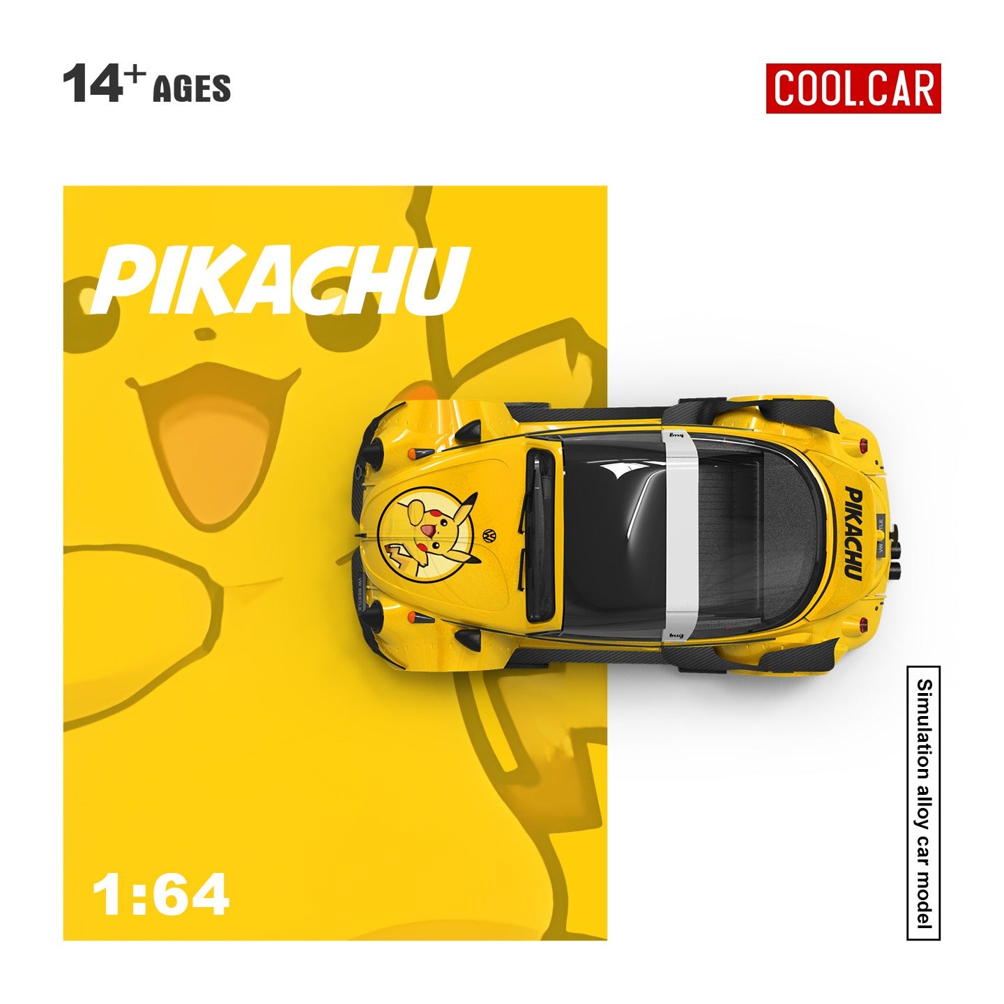 *PRE-ORDER* CC 1:64 Beetle Pikachu painted, 1:64 Scale