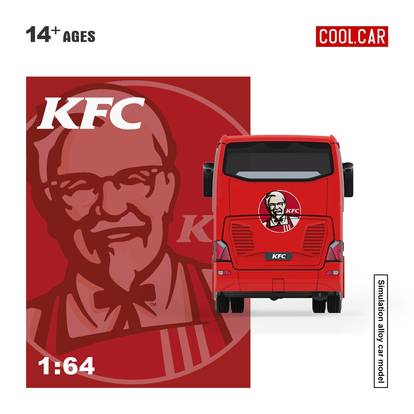 *PRE-ORDER* CC 1:64 Luxury Bus - Crazy Thursday (KFC Bus), 1:64 Scale