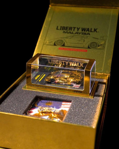 *PRE-ORDER* Liberty Walk x INNO64 Lamborghini Countach (Chrome Gold), 1:64 Scale