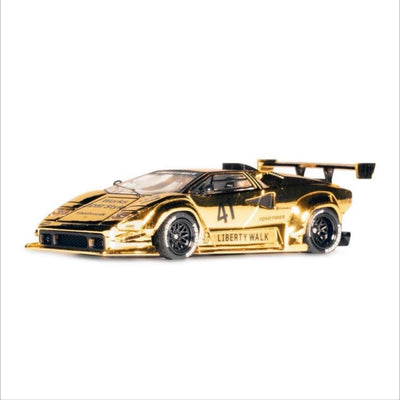 *PRE-ORDER* Liberty Walk x INNO64 Lamborghini Countach (Chrome Gold), 1:64 Scale