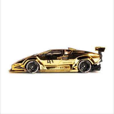 *PRE-ORDER* Liberty Walk x INNO64 Lamborghini Countach (Chrome Gold), 1:64 Scale
