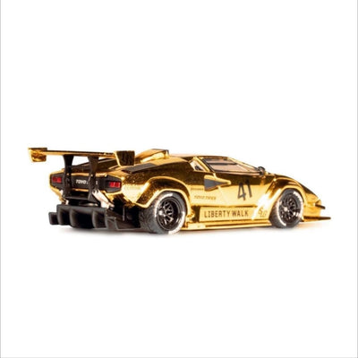 *PRE-ORDER* Liberty Walk x INNO64 Lamborghini Countach (Chrome Gold), 1:64 Scale