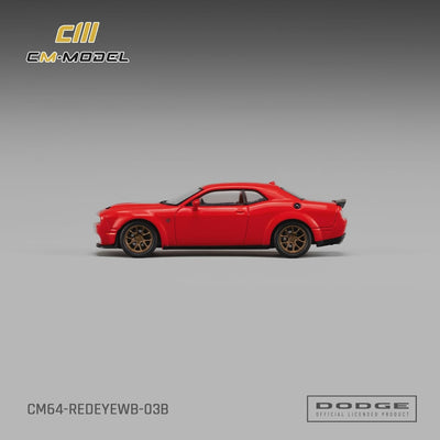 *PRE-ORDER* Dodge Challenger SRT Hellcat Redeye Widebody Torred Clearcoat, 1:64 Scale