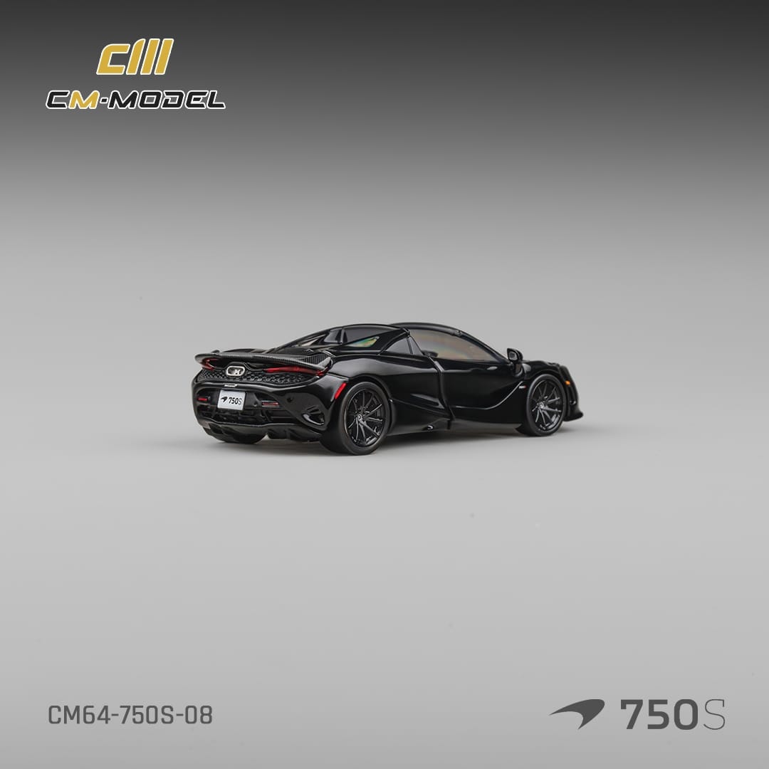 *PRE-ORDER* McLaren 750S Spider Onyx, 1:64 Scale (Black)