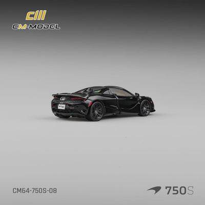 *PRE-ORDER* McLaren 750S Spider Onyx, 1:64 Scale (Black)