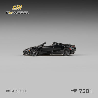 *PRE-ORDER* McLaren 750S Spider Onyx, 1:64 Scale (Black)