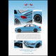 *PRE-ORDER* Mercedes Benz C63 Coupe AMG W205, 1:64 Scale (China Blue)